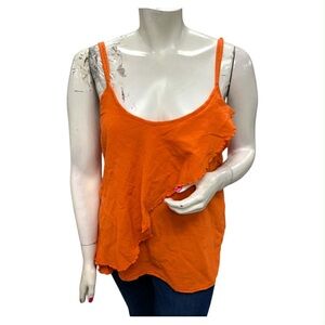Peace Love World NWT Vibrant Orange Camisole Size XL